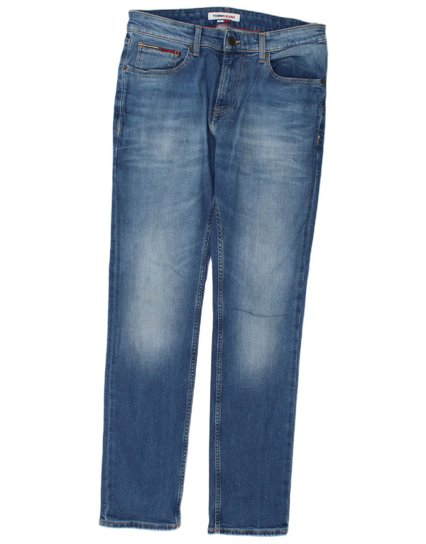 Tommy Hilfiger Mens Slim Jeans W32 L32 Blue Cotton