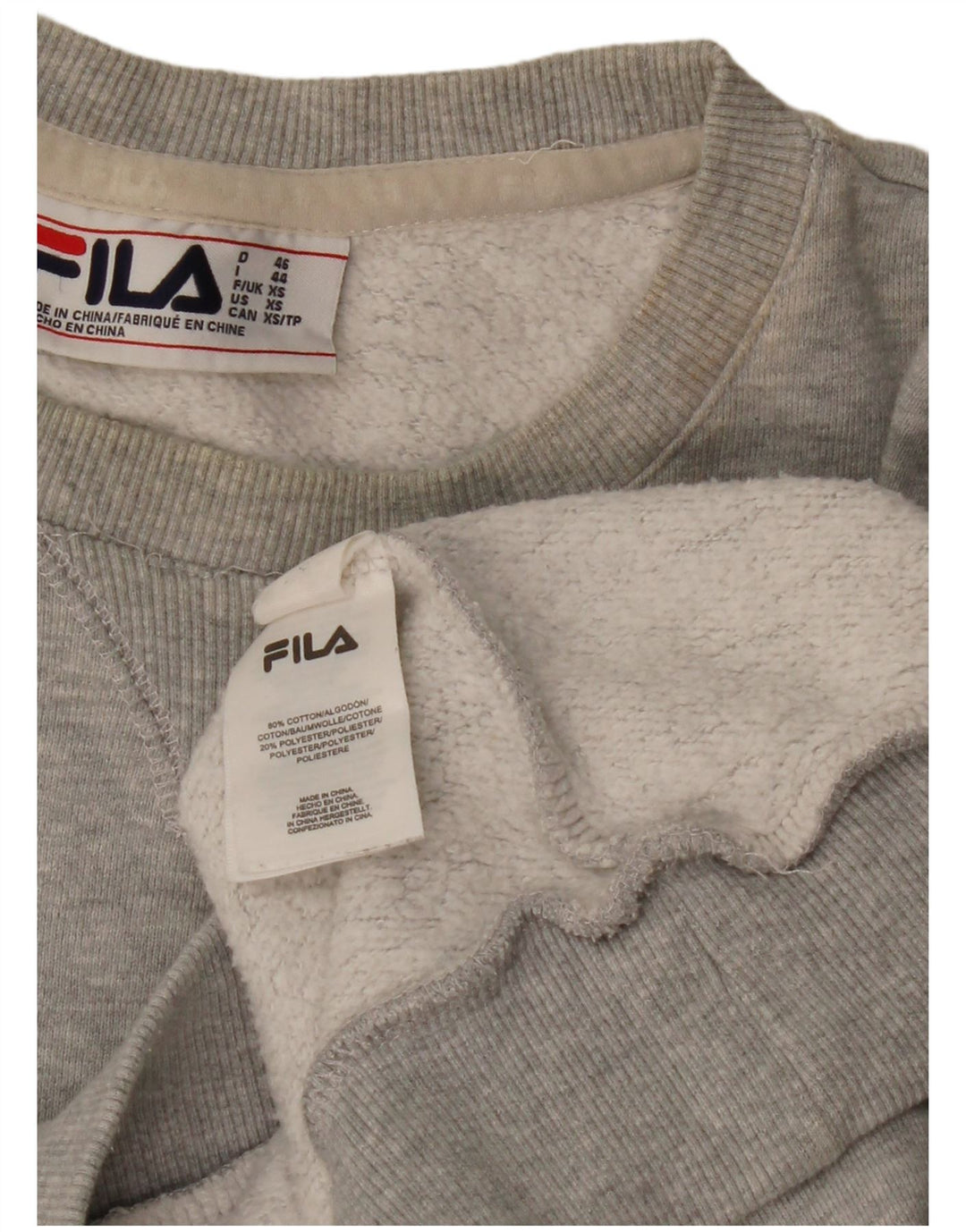 FILA Herre Loose Fit Sweatshirt Jumper XS Grå Bomuld