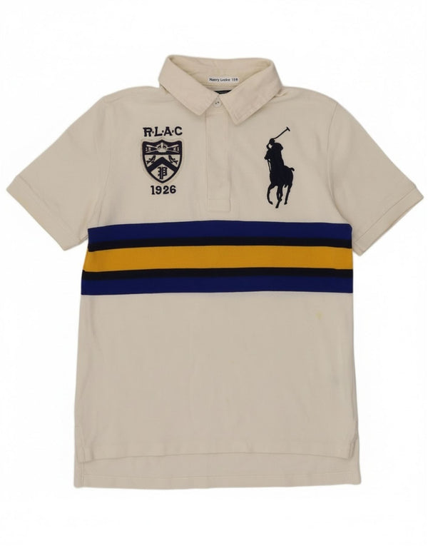Polo Ralph Lauren drenge polo skjorte 10-11 år Medium hvid stribet