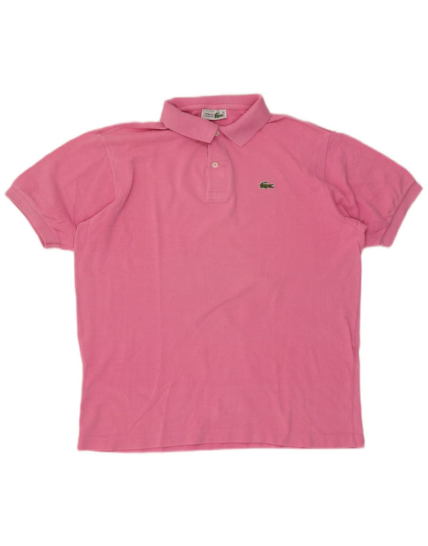Lacoste Mens Polo Shirt Size 5 Large Pink