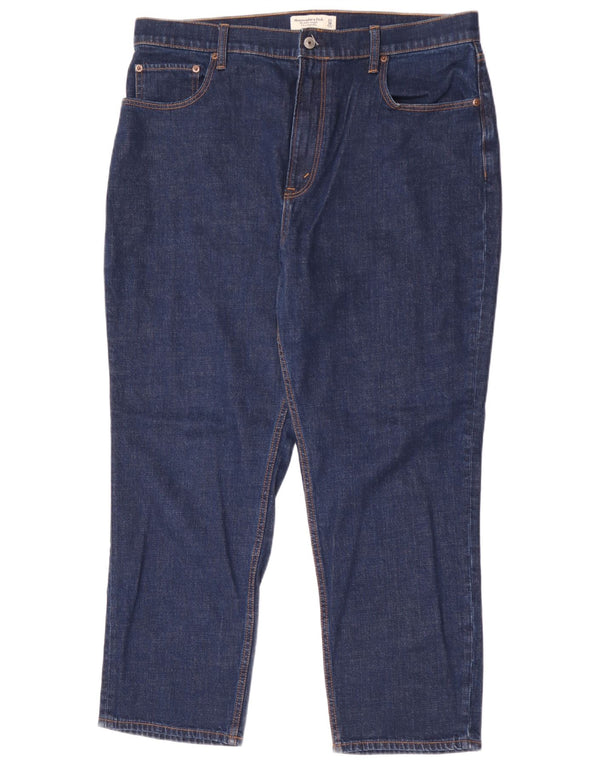 Abercrombie & Fitch Womens Curve Straight Jeans US 16 2XL W33 L27 Blue