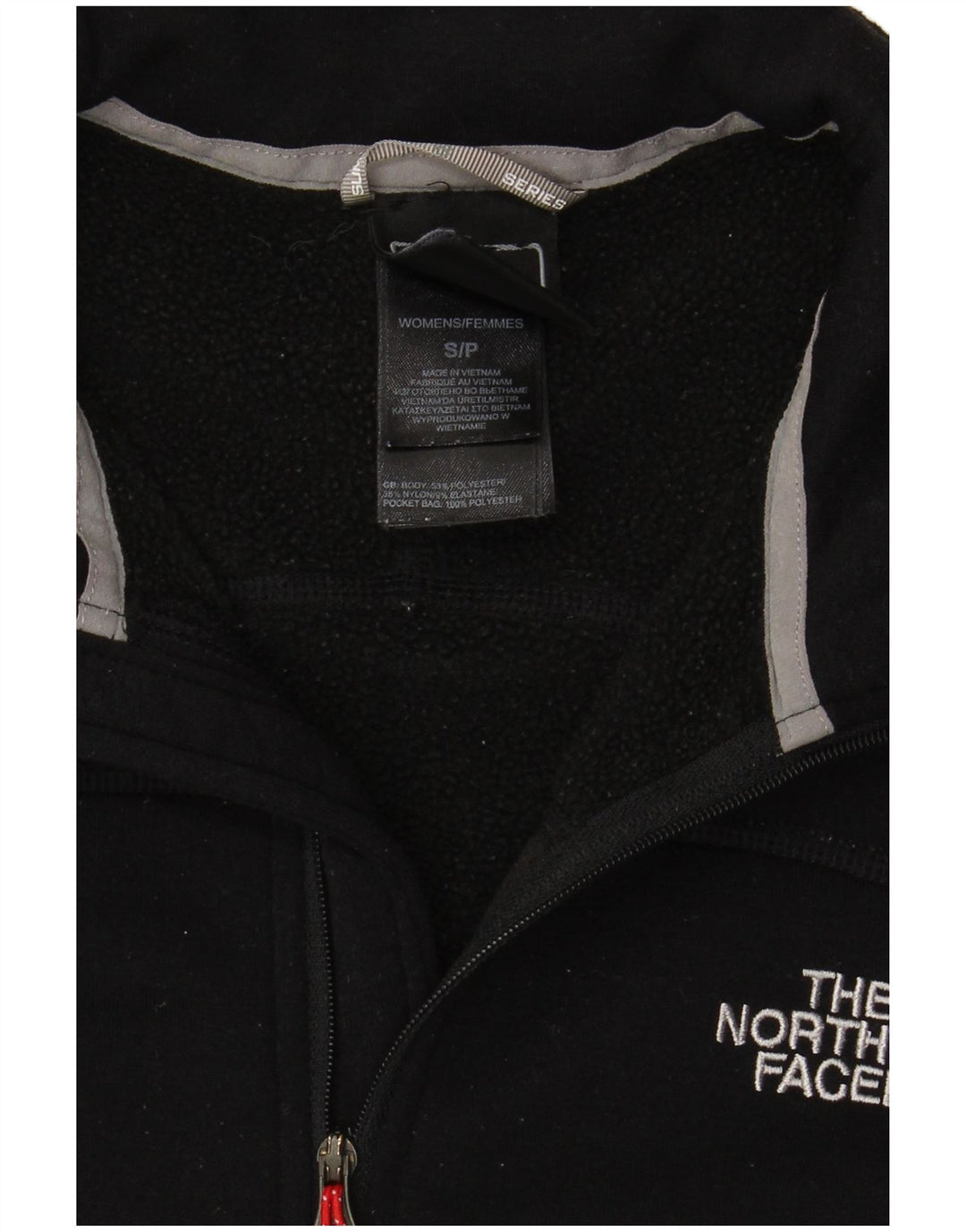 THE NORTH FACE Fleecejakke til kvinder UK 10 Lille sort polyester