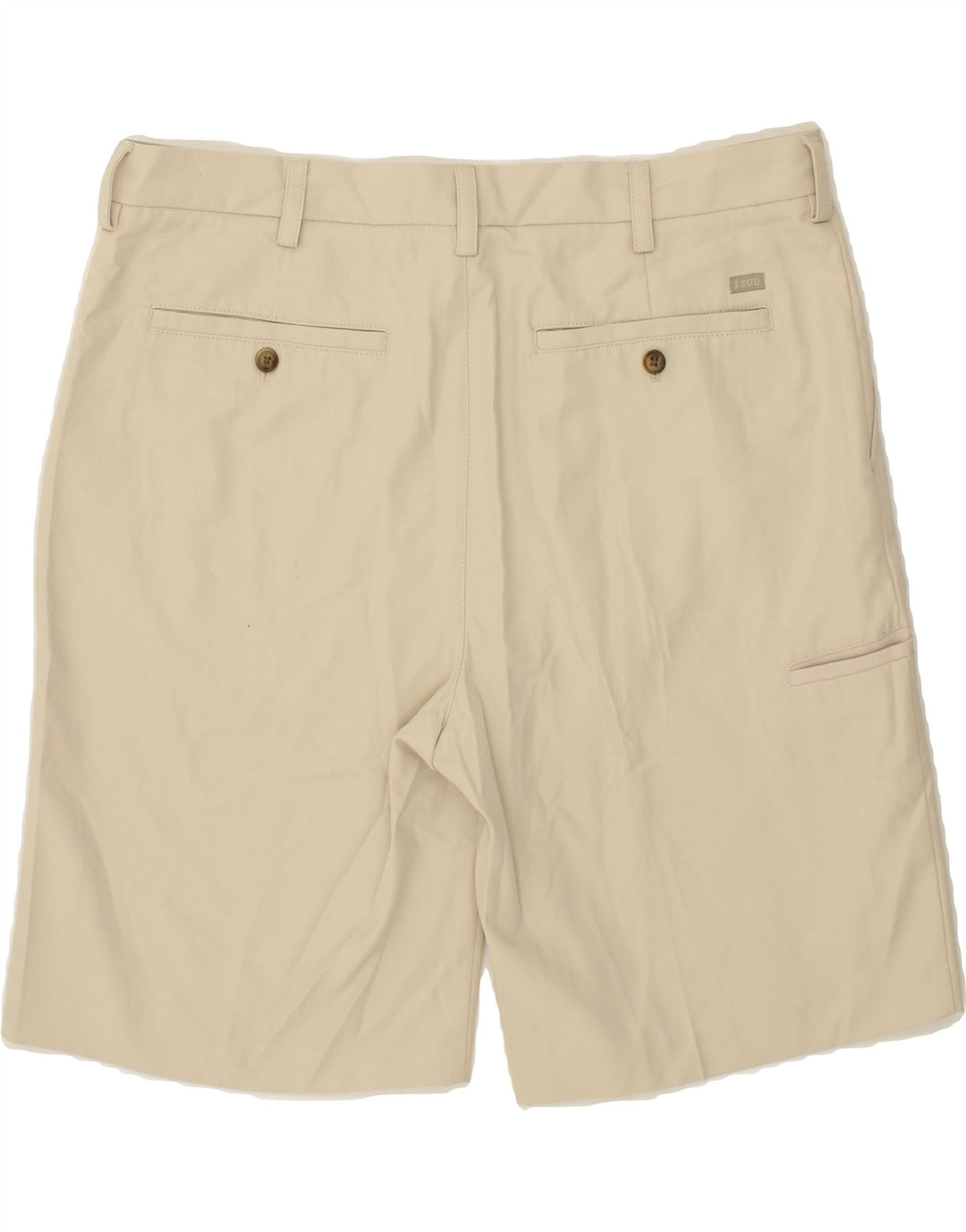 IZOD Mens Cargo Shorts W38 XL Beige Polyester Vintage Izod and Second-Hand Izod from Messina Hembry 