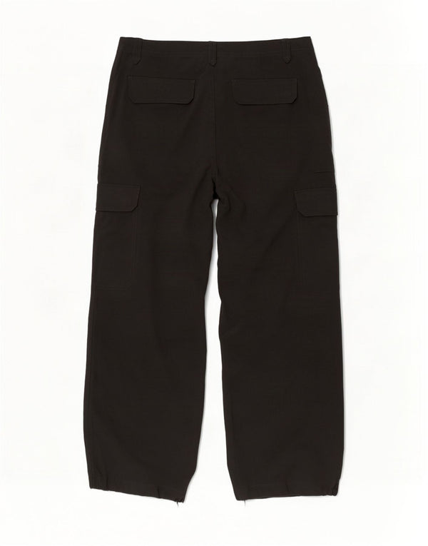 Marks & Spencer Dame Cargo Bukser med brede ben UK 14 Large W32 L28 Sort