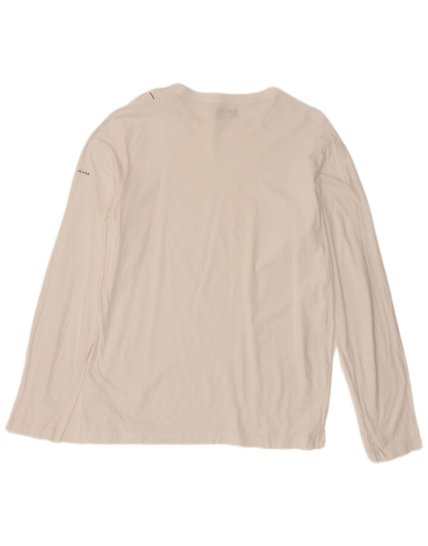 Guess Herre Slim Fit Top Langærmet XL Hvid Bomuld