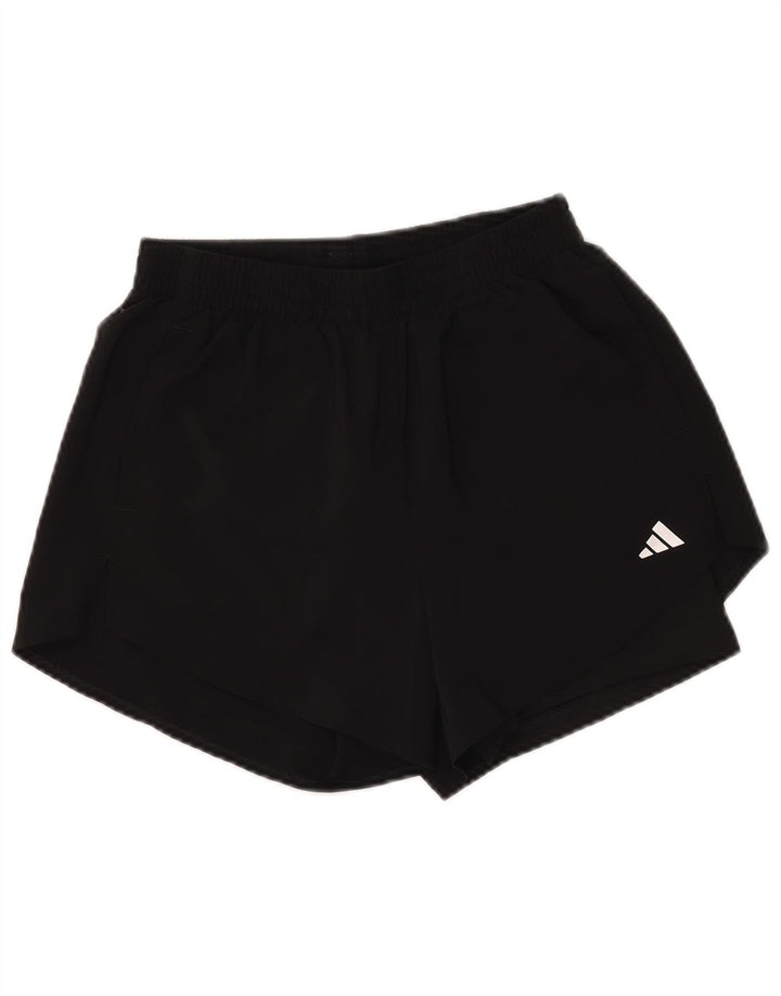 Adidas Womens Regular Fit Sportshorts UK 8/10 Small Black Polyester