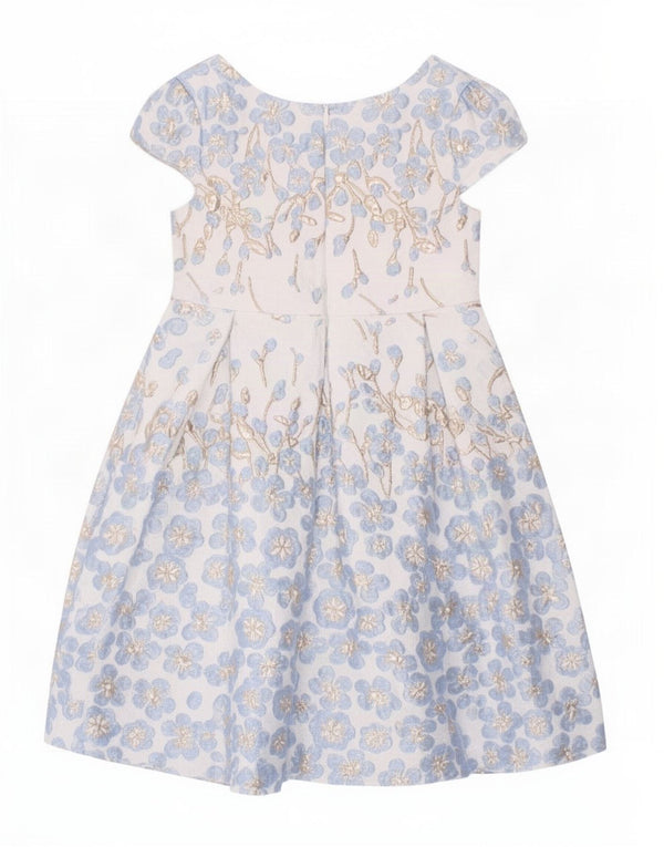 Monsoon Girls Princess Dress 2-3 Years White Floral Polyester