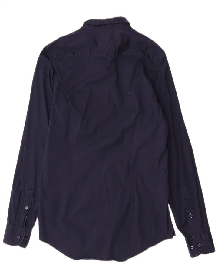 TOMMY HILFIGER Slim Fit skjorte til mænd, lille marineblå bomuld