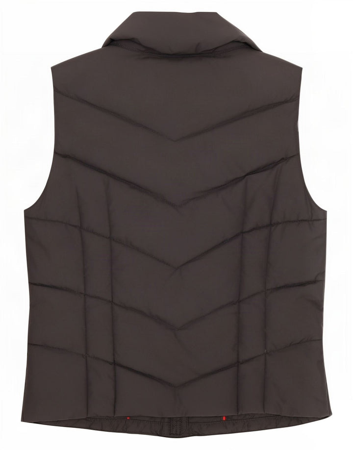 Hollister Womens Polstret Gilet UK 12 Medium Grey Polyester