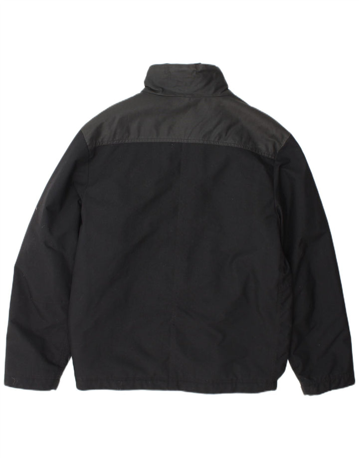 Adidas Herre Windbreaker Jacket UK 36 Small Black Colourblock Nylon