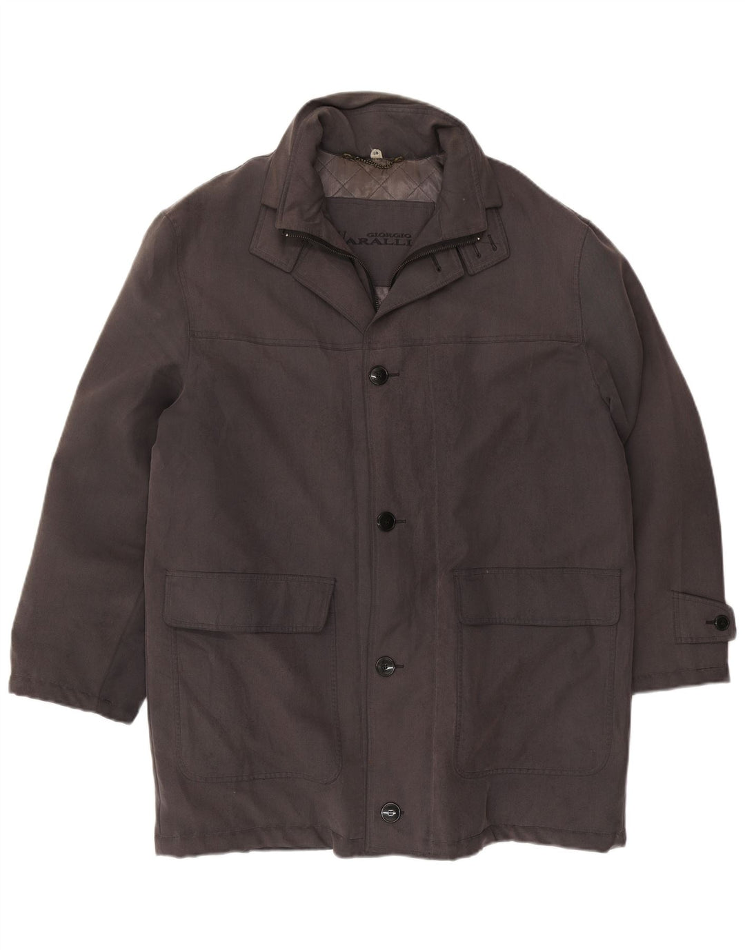 GIORGIO VARALLI Herre Windbreaker Coat IT 50 Large Grå