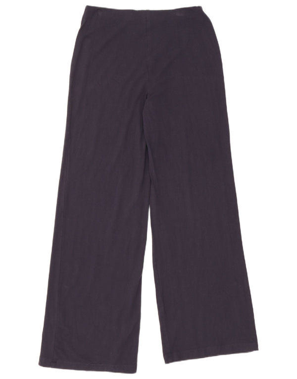 Marks & Spencer Kvinder Casual Bukser med brede ben W28 L30 Marineblå Viscose