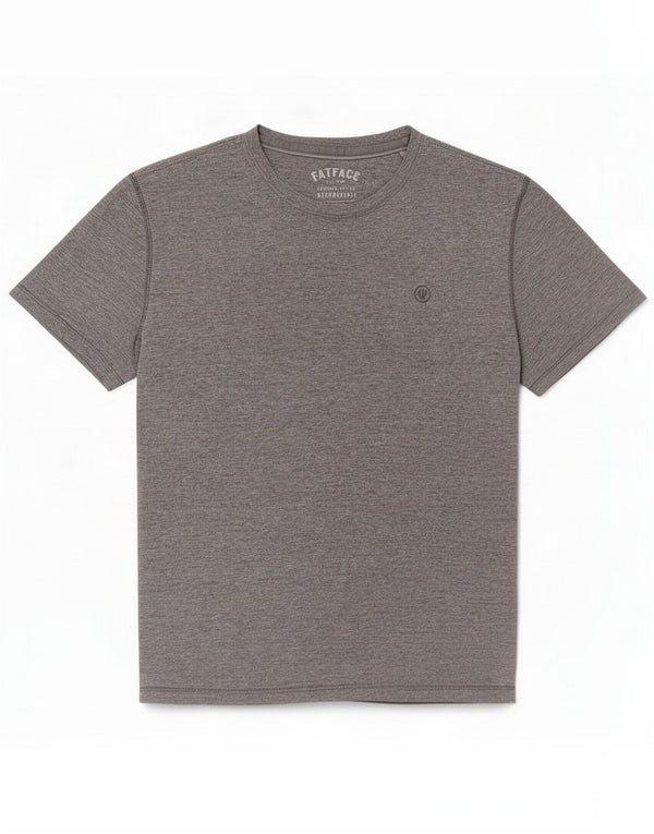 Fat Face Herre T-Shirt Top Stor Grå Bomuld