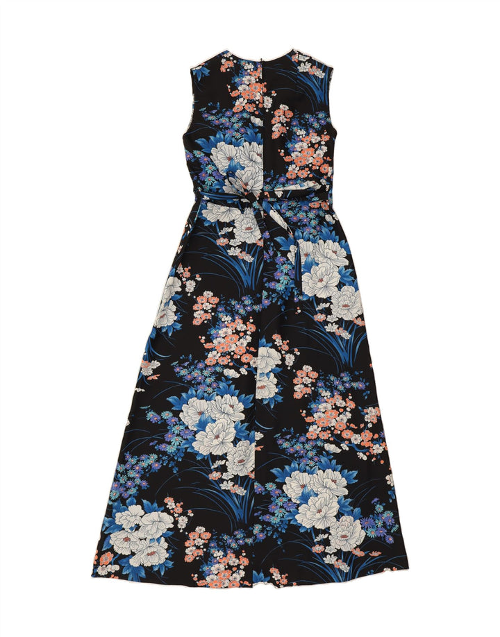 CANDA Womens Sleeveless Maxi Dress EU 42 Large Black Floral Vintage Canda and Second-Hand Canda from Messina Hembry 