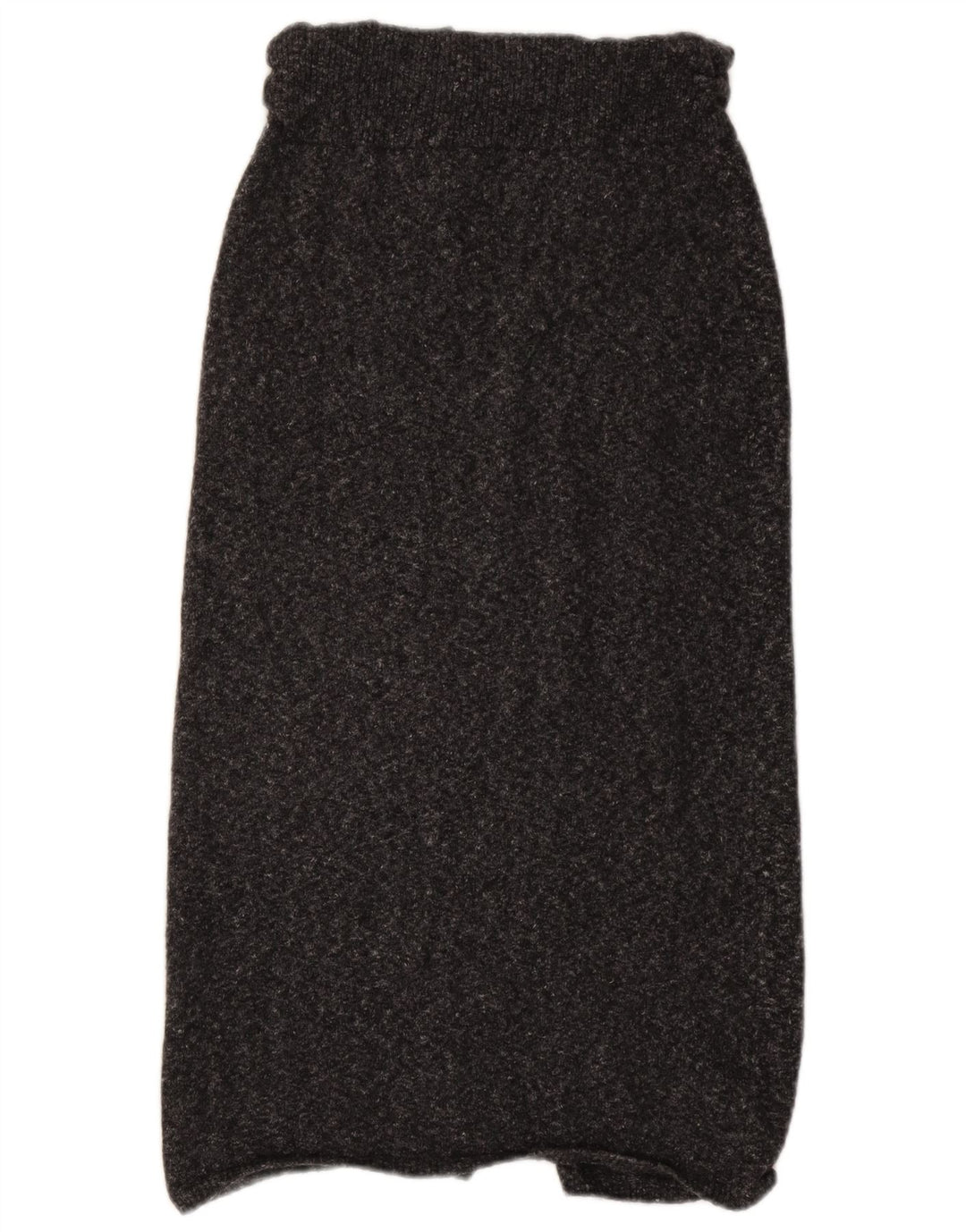 Massimo Dutti Dame Strik Midi Nederdel Small W30 Grå Flecked