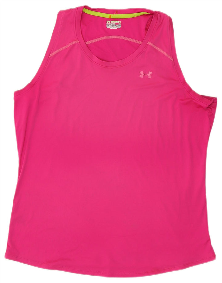 Under Armour Dame Heat Gear Vest Top UK 18 XL Pink Polyester