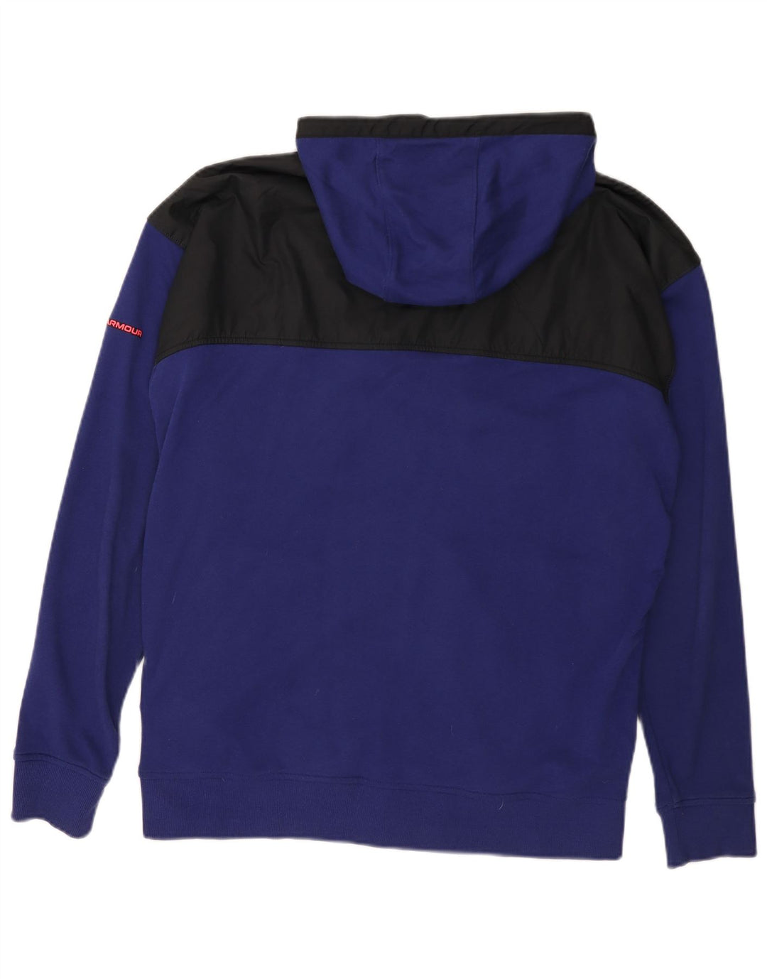 UNDER ARMOUR Hættetrøje med lynlås til mænd Large Purple Colourblock Bomuld