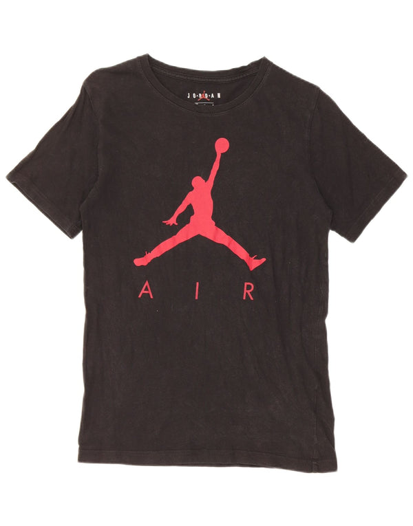 Jordan Boys Grafisk T-Shirt Top 12-13 År Stor Sort Bomuld