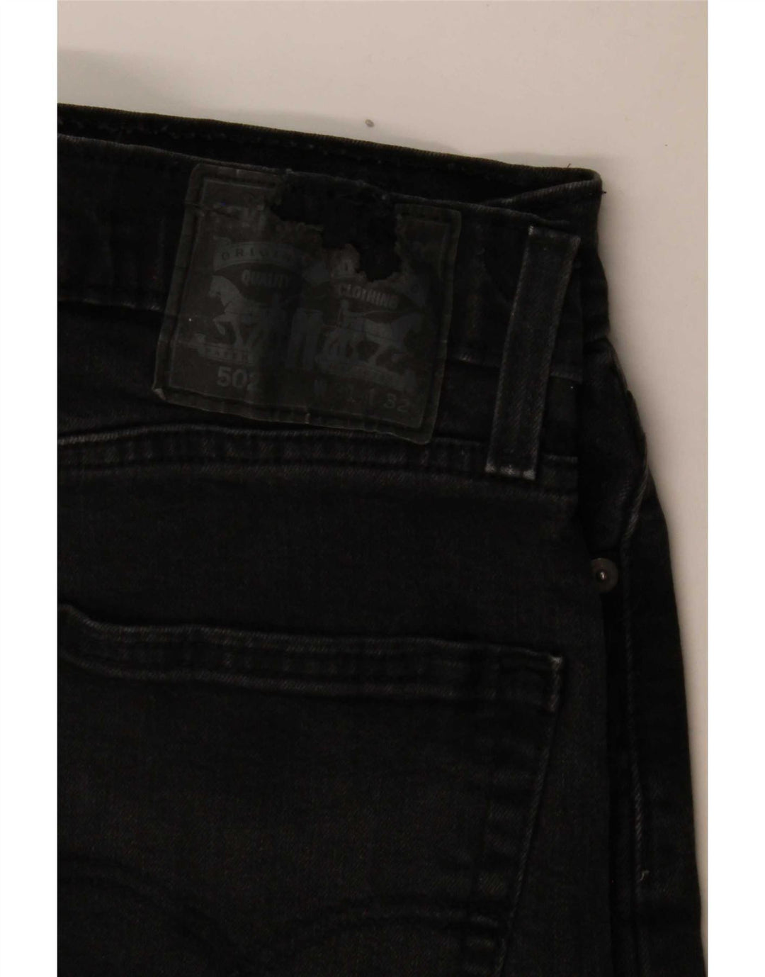 Levi's Herre 502 Straight Jeans W31 L29 Grå Bomuld