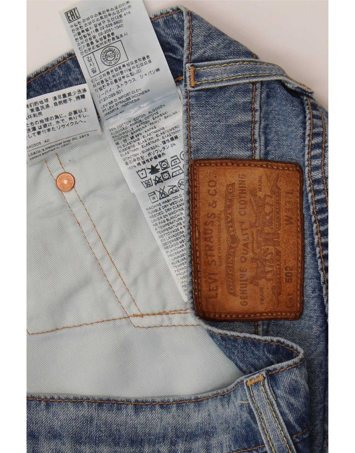 Levi's Herre 502 tilspidsede jeans W33 L32 blå bomuld