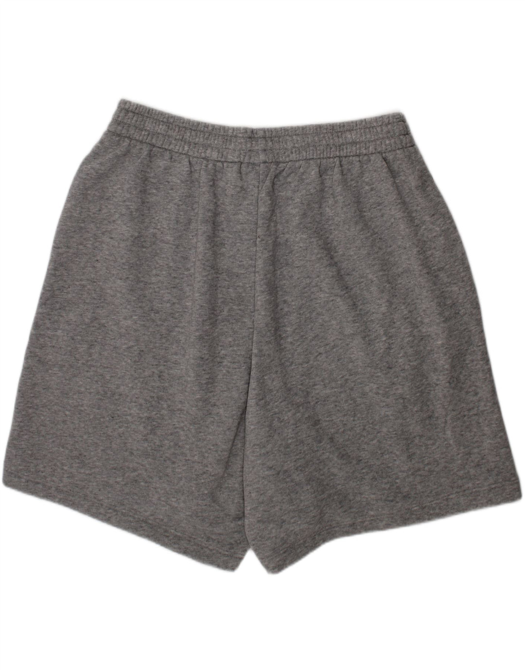 ADIDAS Womens Sport Shorts UK 12 Medium Grey Flecked Cotton