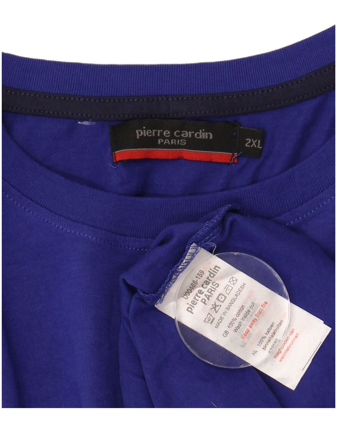 Pierre Cardin Herrevest Top 2XL Blå Bomuld