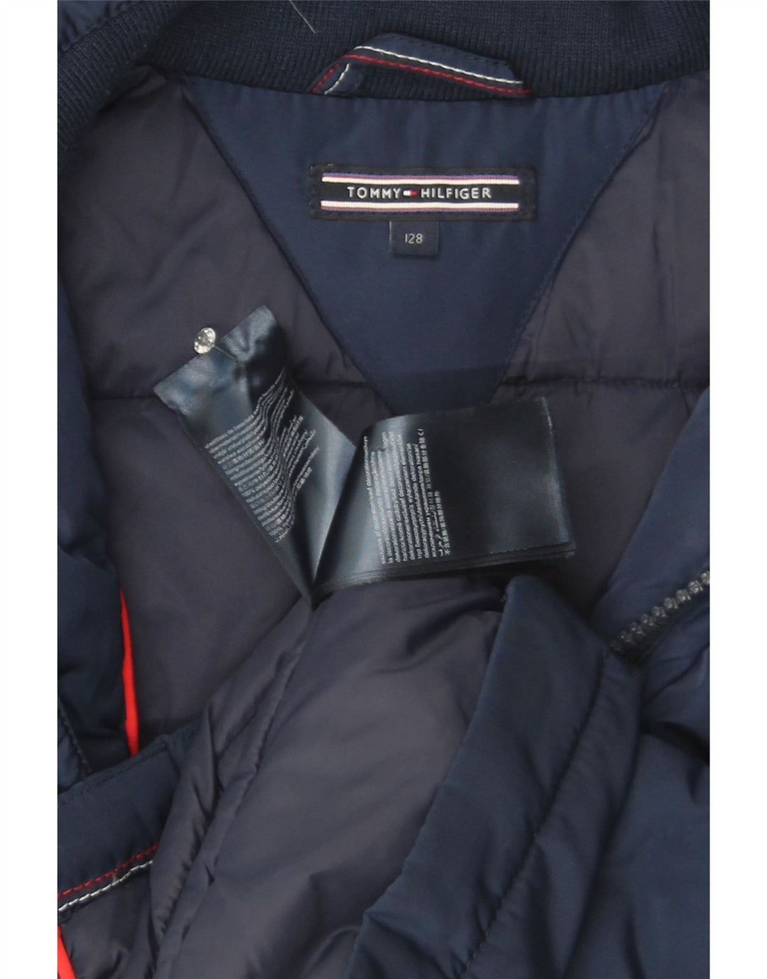 Tommy Hilfiger drenge hættepolstret jakke 9-10 år marineblå polyester
