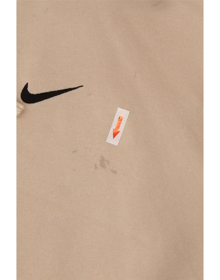 Nike oversized hættetrøje til kvinder DK 14 Medium Beige Bomuld