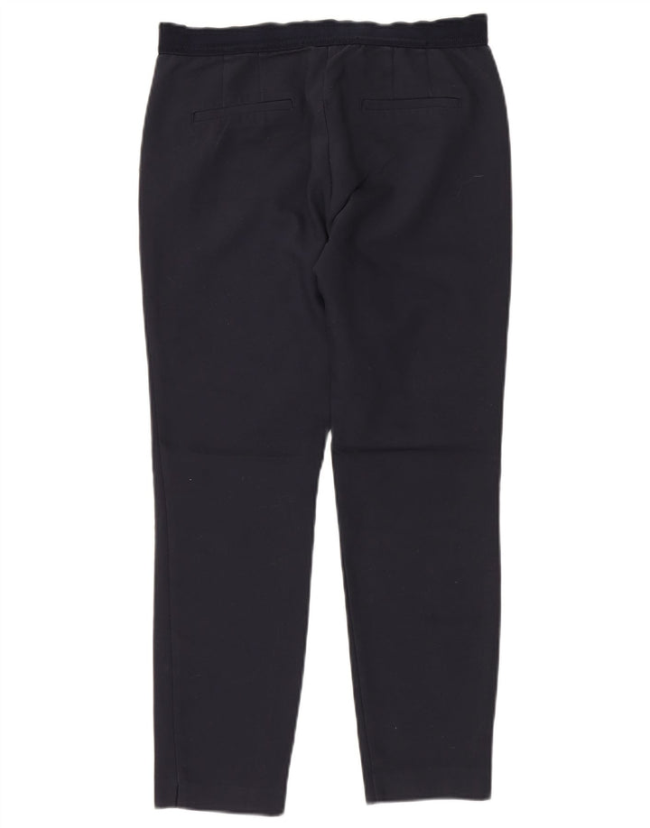 ZARA Dame Slim Chino Bukser Medium W28 L27 Marineblå Bomuld