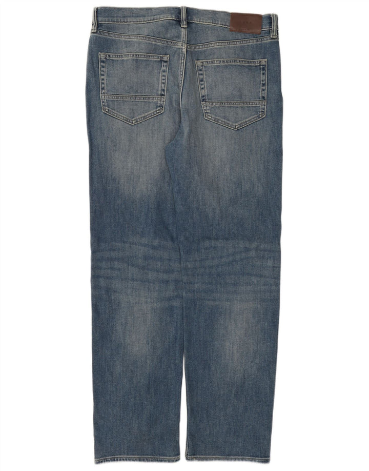 Marks & Spencer Straight Jeans til mænd W34 L31 Blå bomuld