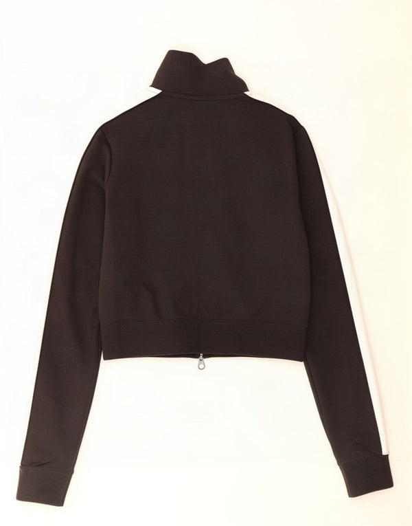 Puma Womens Crop træningsdragt topjakke UK 12 Medium Black Colourblock