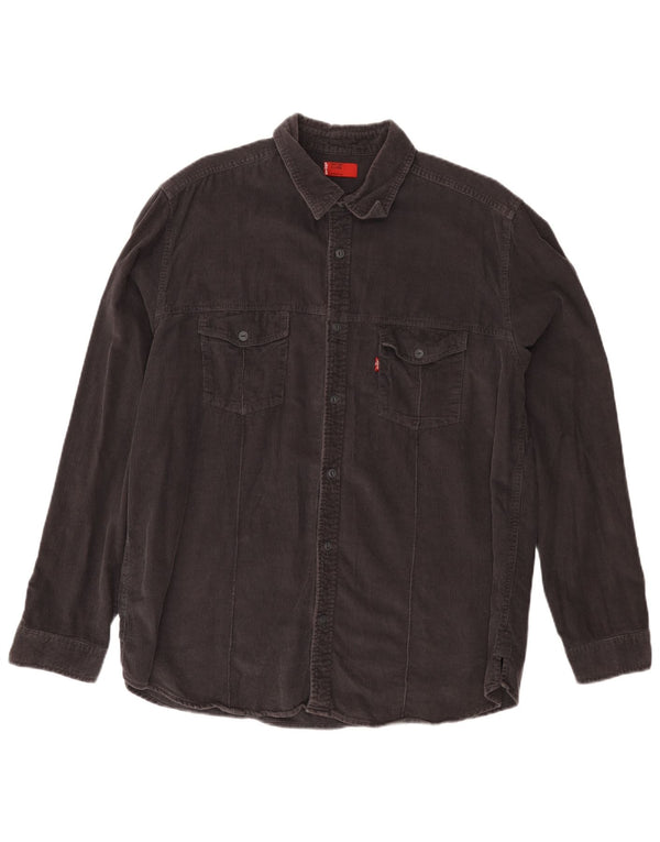 Levi's Herre Corduroy Shirt XL Grå Bomuld