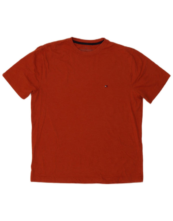 Tommy Hilfiger Herre T-Shirt Top Medium Orange