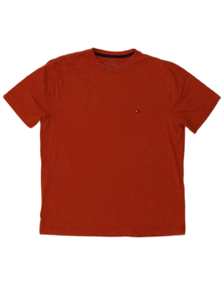 Tommy Hilfiger Herre T-Shirt Top Medium Orange