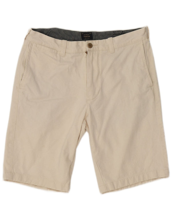 J. Crew Herre Stanton Chino Shorts W31 Medium Off White Bomuld