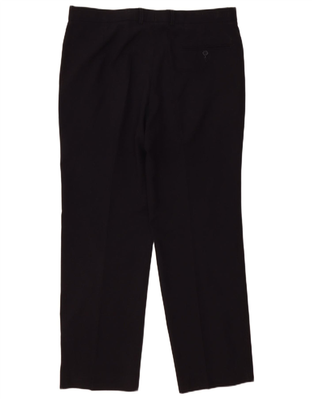 Marks & Spencer Straight Chino-bukser til mænd W36 L31 Marineblå polyester