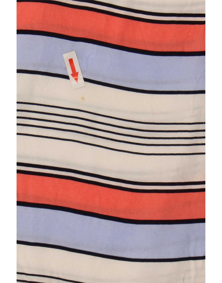 Oasis Damebluse Top UK 16 Stor flerfarvet stribet viskose