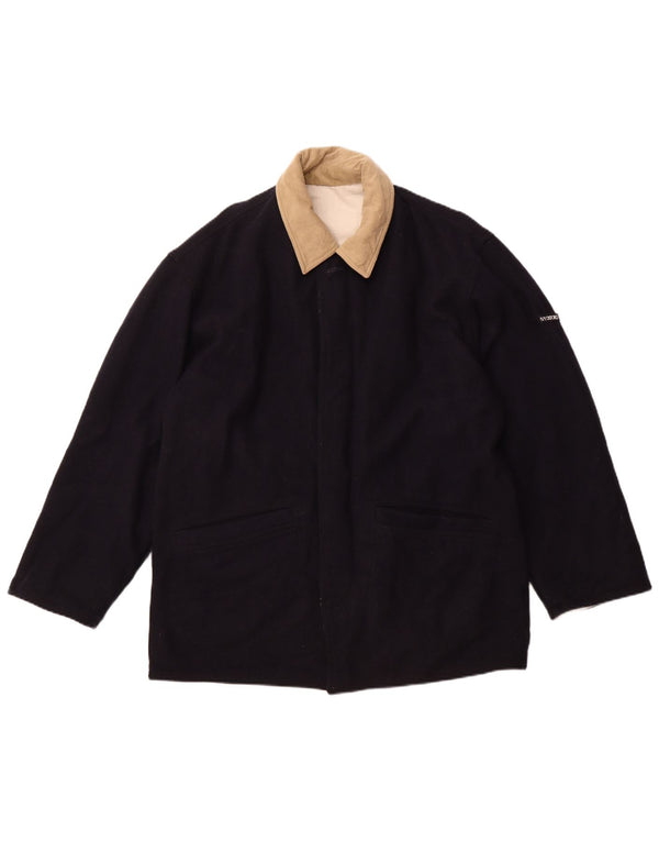 IVY OXFORD Herre vindjakke UK 42 XL Marineblå Bomuld