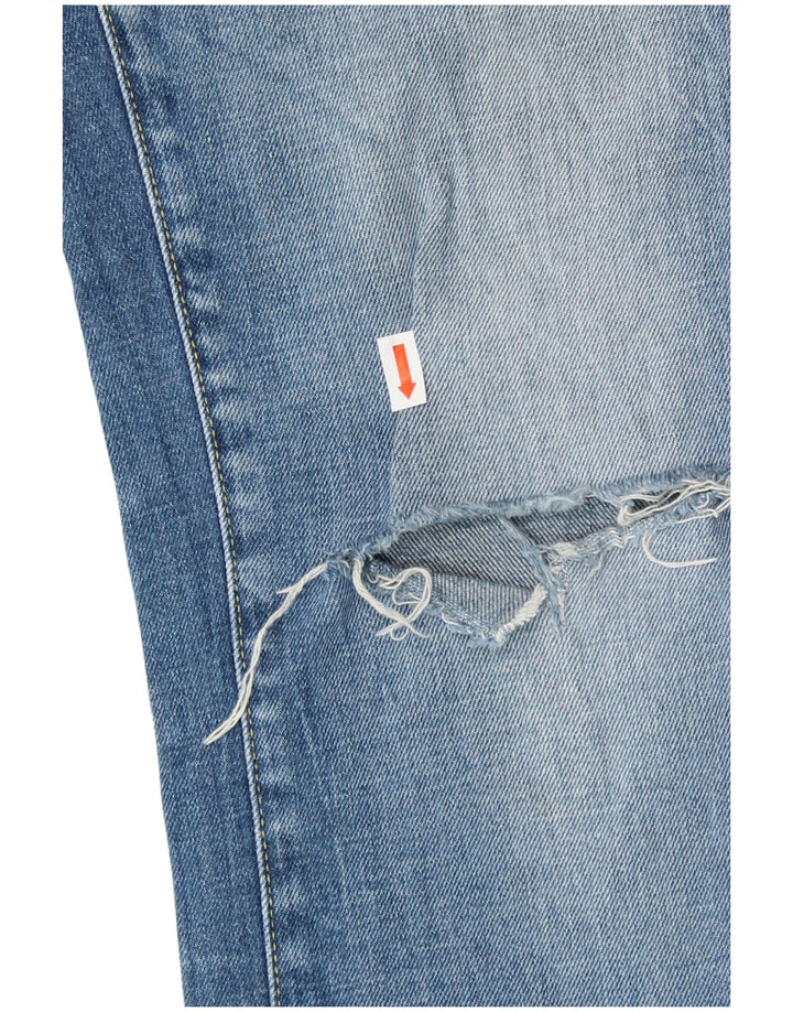 G-STAR Dame Distressed Slim Jeans W31 L36 Blå Bomuld