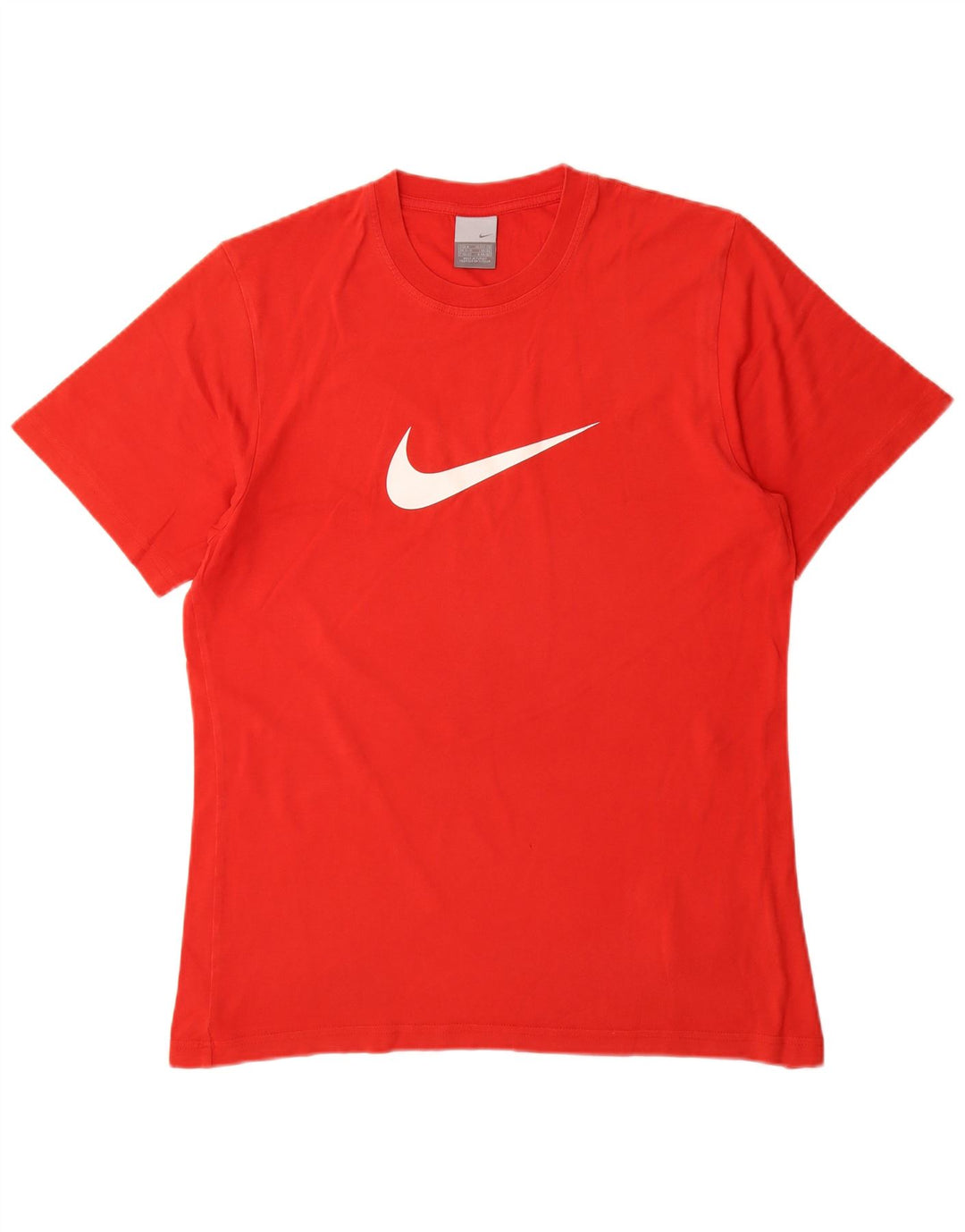 Nike Herre grafisk T-shirt Top UK 39/41 Medium Rød Bomuld