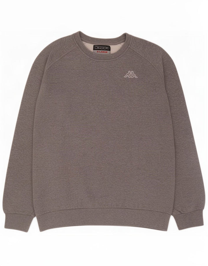 Kappa Herre Sweatshirt Jumper XL Grå Bomuld