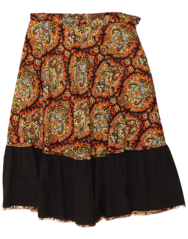 Vintage A-line nederdel til kvinder W30 Medium flerfarvet Paisley