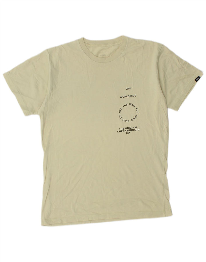 Vans Herre Classic Fit Grafisk T-Shirt Top Lille Gul
