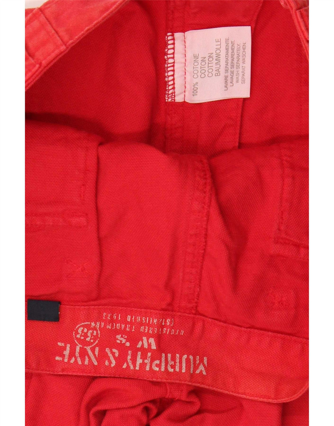 Murphy & Nye Dame Capri Cargo Bukser W33 L22 Rød Bomuld