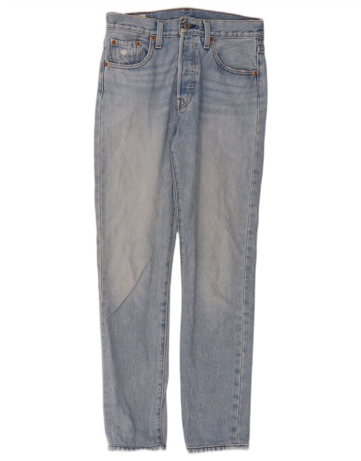 Levi's Dame 501 Straight Jeans W25 L30 Blå Bomuld