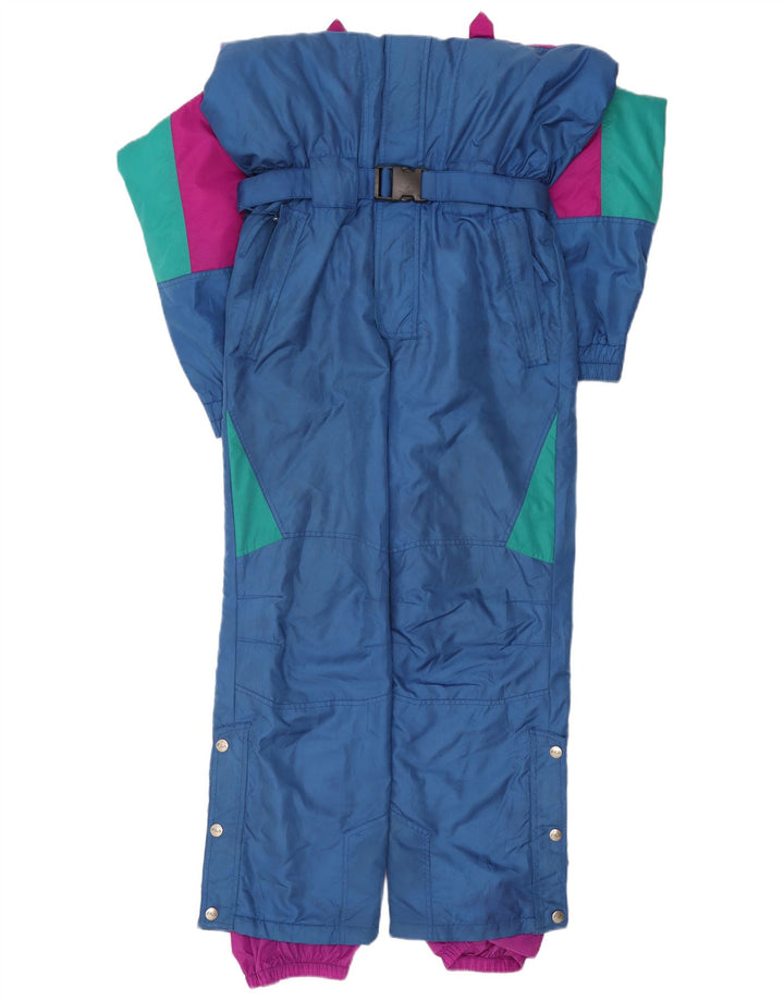 Fila Ski Jumpsuit med hætte til mænd IT 48 Medium Blue Colourblock Polyester