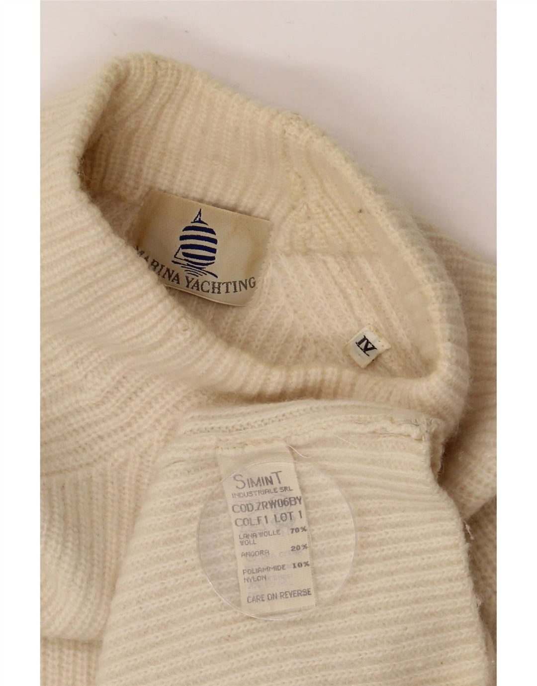 MARINA YACHTING Herre Turtle Neck Jumper Sweater Stor Beige Uld