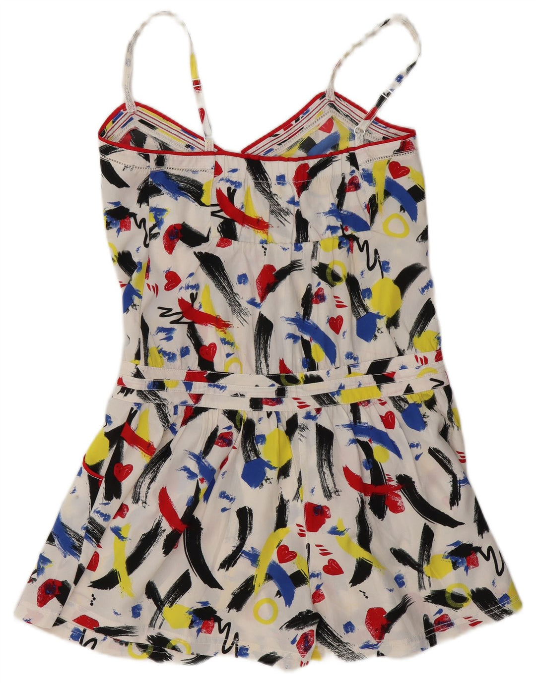 DESIGUAL Kvinders abstrakt mønster legedragt EU 38 Medium Flerfarvet