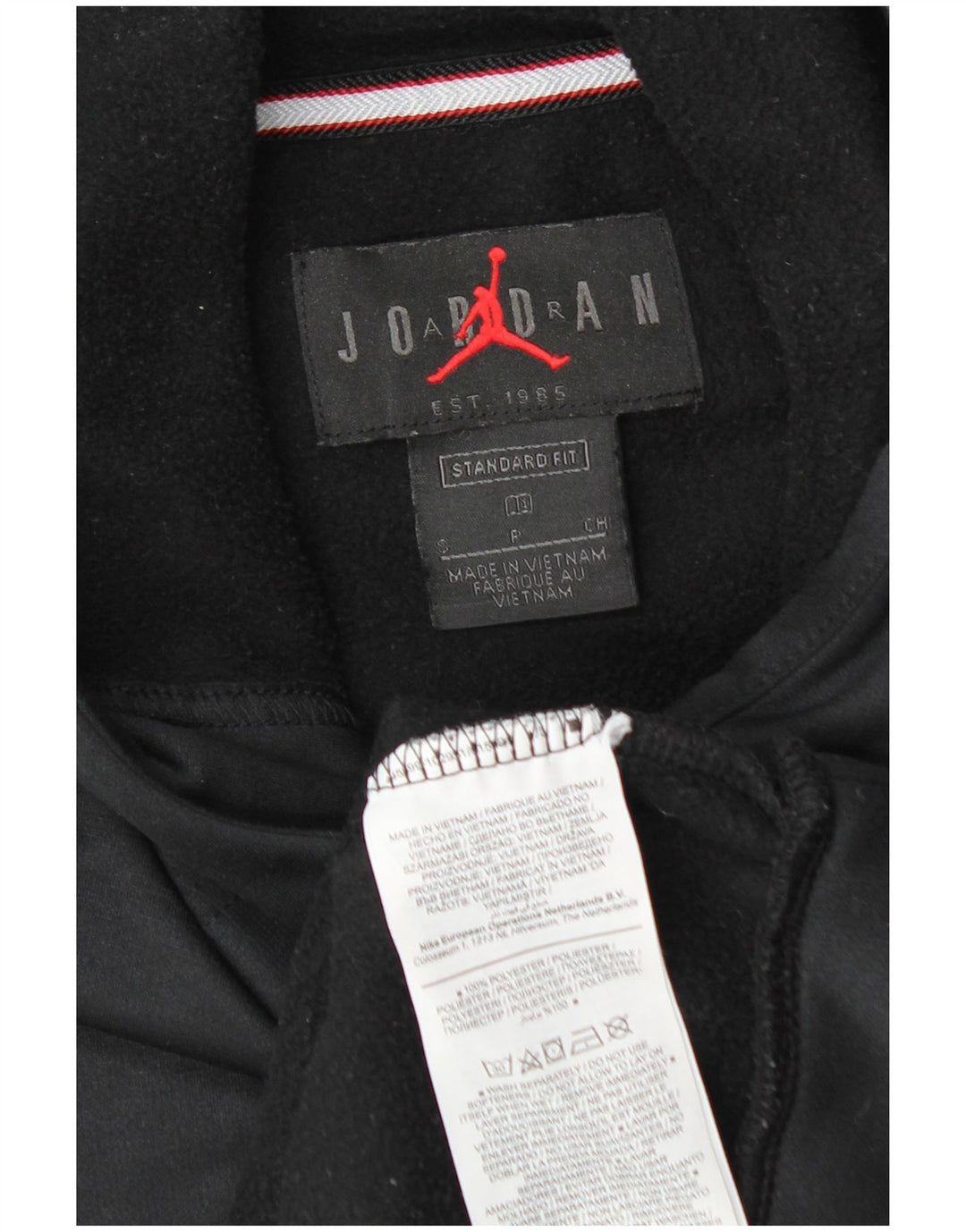 Jordan Herre Standard Fit Hættetrøje Jumper Lille Sort Polyester