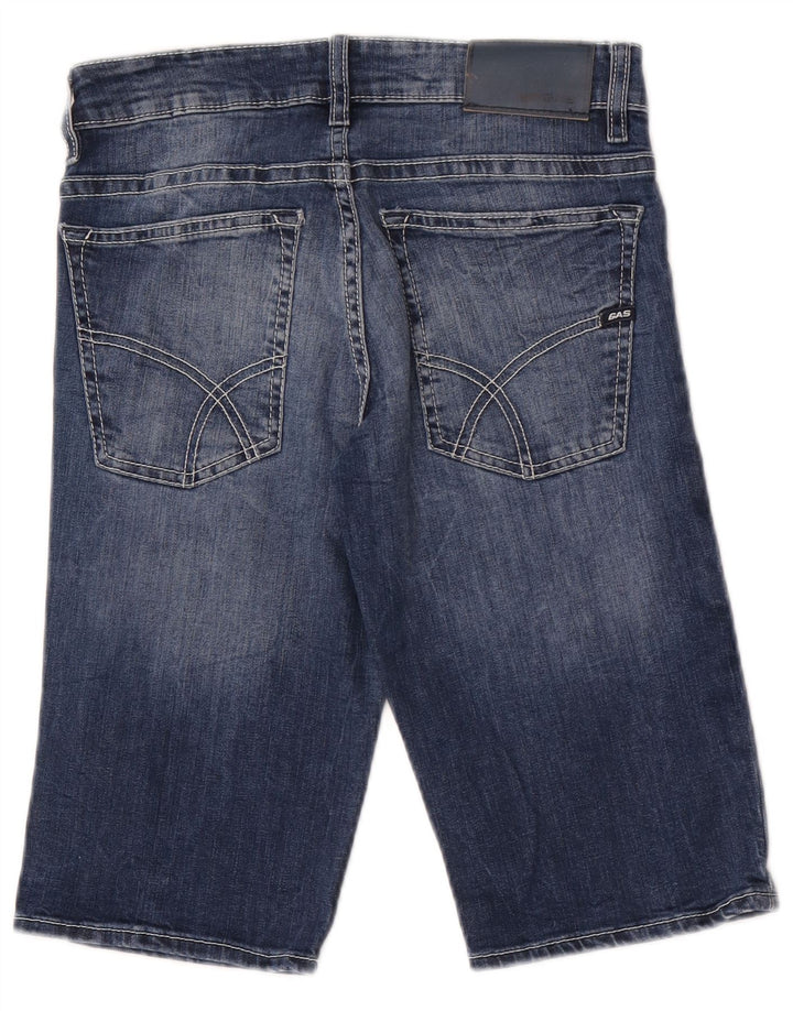 Gas Herre Denim Bermuda Shorts W30 Medium Blue